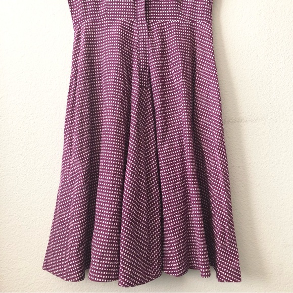 Weekend Max Mara Purple and White Print Women’s Silk Blend Shirt Dress Size 2 - Picture 6 of 8
